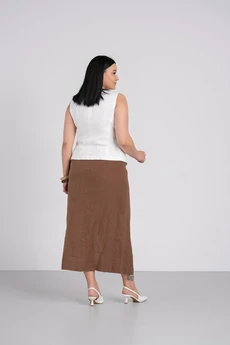 Юбка Л-3947 кофейный FASHION CENTRE
