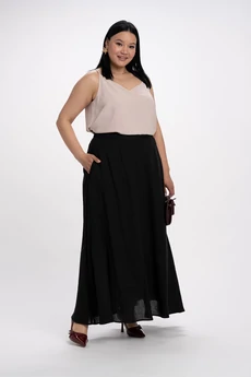 Юбка Л-4271 черный FASHION CENTRE