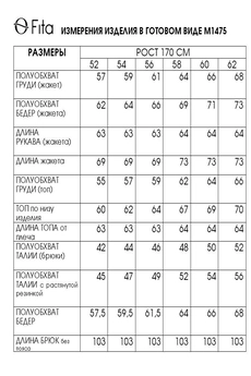 Костюм брючный 1475 FITA