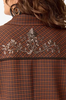 Жакет 20752 терракот + коричневый FITA