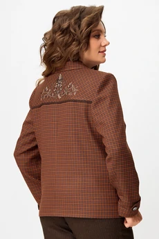 Жакет 20752 терракот + коричневый FITA