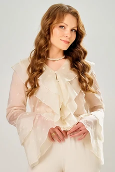 Блузка 20812 экрю  FITA