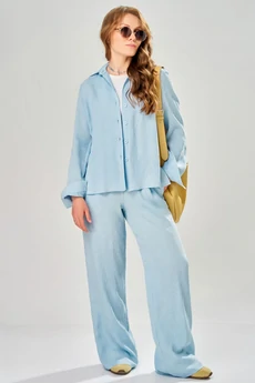 Костюм брючный 3312 небесно-голубой FITA
