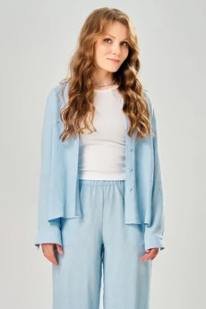 Костюм брючный 3312 небесно-голубой FITA