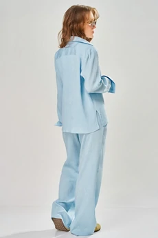 Костюм брючный 3312 небесно-голубой FITA