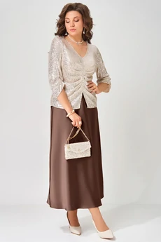 Костюм с юбкой+сумка 4153 FITA