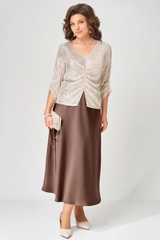 Костюм с юбкой+сумка 4153 FITA