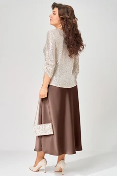 Костюм с юбкой+сумка 4153 FITA