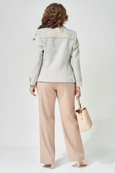 Костюм брючный 4171 миндаль + мята  FITA