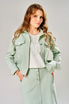 Костюм с юбкой 4203 мятное суфле FITA