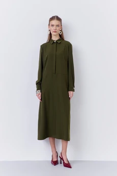 Платье 2065 хаки FLAIM