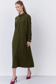 Платье 2065 хаки FLAIM