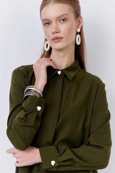 Платье 2065 хаки FLAIM