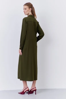Платье 2065 хаки FLAIM