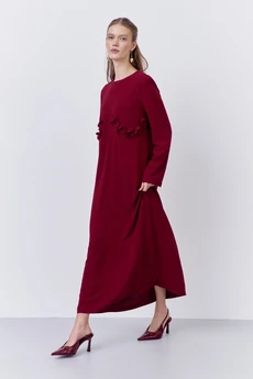Платье 2066-01 бургунди FLAIM