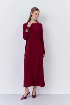 Платье 2066-01 бургунди FLAIM