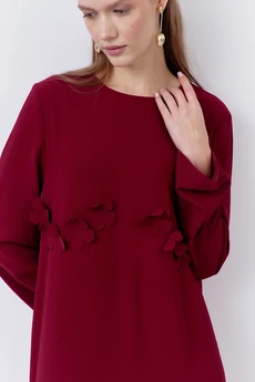 Платье 2066-01 бургунди FLAIM