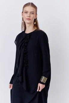 Платье 2067-01 черный FLAIM