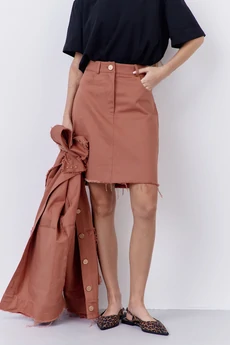 Юбка 2079-01 розовый кирпич FLAIM