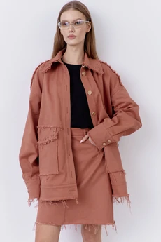 Юбка 2079-01 розовый кирпич FLAIM