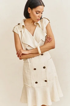 Платье 2103 бежевый FLAIM