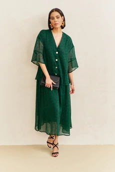 Платье 2110-2 зеленый FLAIM