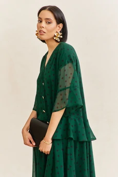 Платье 2110-2 зеленый FLAIM