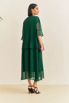 Платье 2110-2 зеленый FLAIM