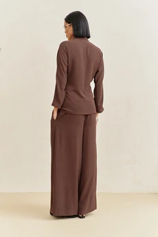 Костюм брючный 2115 коричневый FLAIM