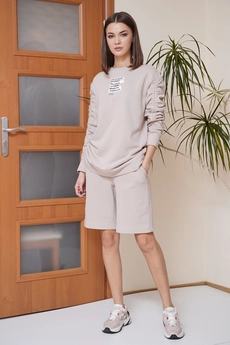 Костюм с шортами 3876 беж FantaziaMod