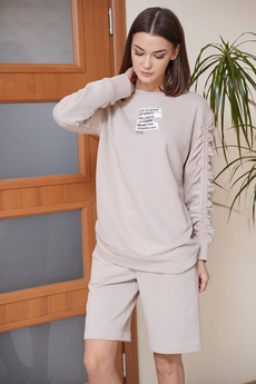Костюм с шортами 3876 беж FantaziaMod