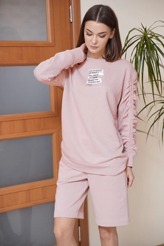 Костюм с шортами 3876 пудра FantaziaMod