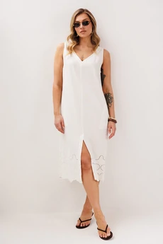 Платье 4850-1 белый FantaziaMod