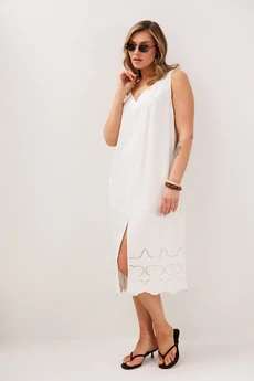 Платье 4850-1 белый FantaziaMod