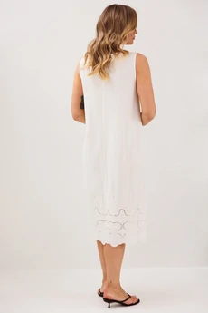 Платье 4850-1 белый FantaziaMod