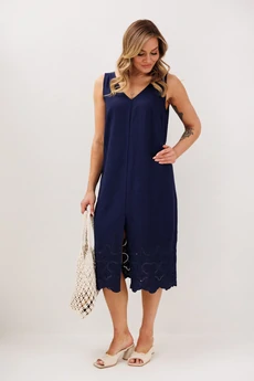 Платье 4850-1 синий FantaziaMod