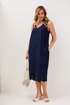 Платье 4850-1 синий FantaziaMod