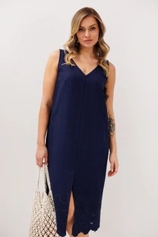 Платье 4850-1 синий FantaziaMod