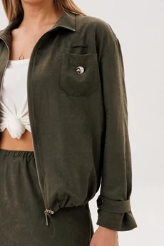 Костюм с юбкой 5079 хаки FantaziaMod