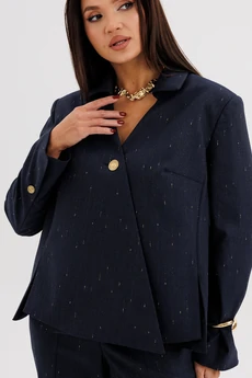 Костюм брючный 5301 синий FantaziaMod