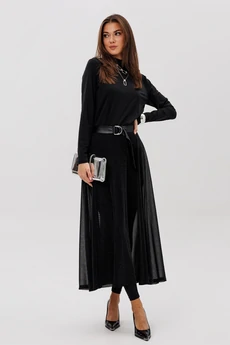 Костюм с юбкой 5304 черный FantaziaMod