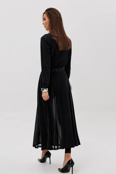 Костюм с юбкой 5304 черный FantaziaMod