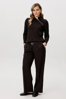 Костюм брючный 5311 горький шоколад FantaziaMod