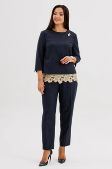 Костюм брючный 5318 синий FantaziaMod