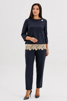 Костюм брючный 5318 синий FantaziaMod