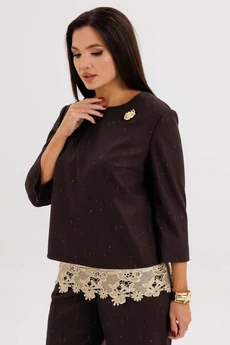 Костюм брючный 5318 шоколадный FantaziaMod