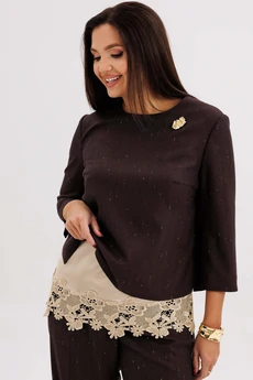 Костюм брючный 5318 шоколадный FantaziaMod