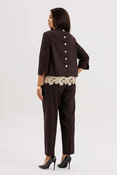 Костюм брючный 5318 шоколадный FantaziaMod