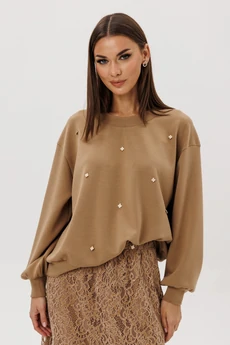 Костюм с юбкой 5324 песочный FantaziaMod