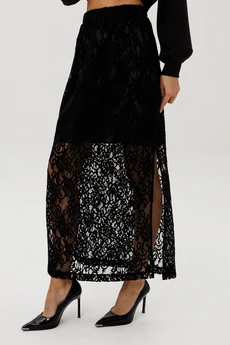 Костюм с юбкой 5324 черный FantaziaMod